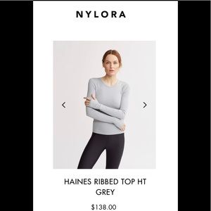 NYLORA- Haines Ribbed Top HT Grey